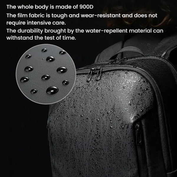Large Capacity Lightweight Business Backpack For Men Black Bags