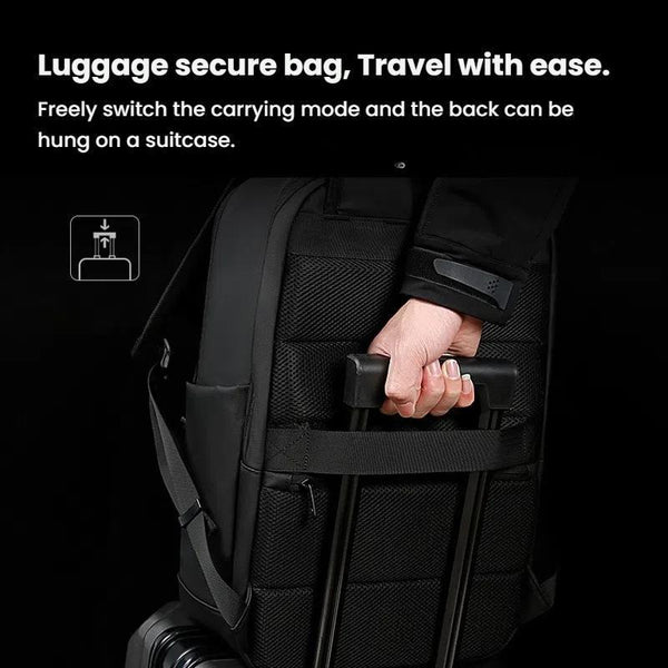 Large Capacity Lightweight Business Backpack For Men Black Bags