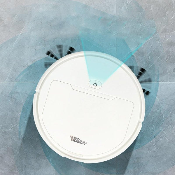 3 In 1 Smart Vacuum Cleaner Robot Rechargeable Multifunctional Dry / Wet Black Vacuum Cleaners