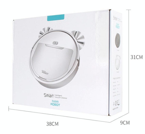 3 In 1 Smart Vacuum Cleaner Robot Rechargeable Multifunctional Dry / Wet Black Vacuum Cleaners