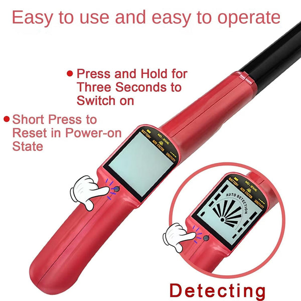 Outdoor Treasure Hunter Metal Detector For Kids Science Toy_Red Metal Detectors