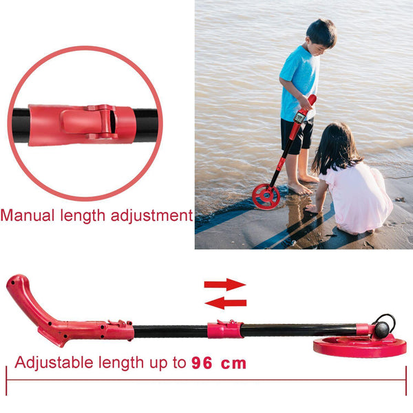 Outdoor Treasure Hunter Metal Detector For Kids Science Toy_Red Metal Detectors