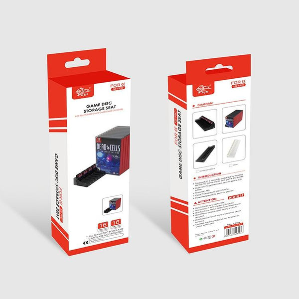Switch Game Card Storage Rack 16 Slots Bags Skins & Travel Cases