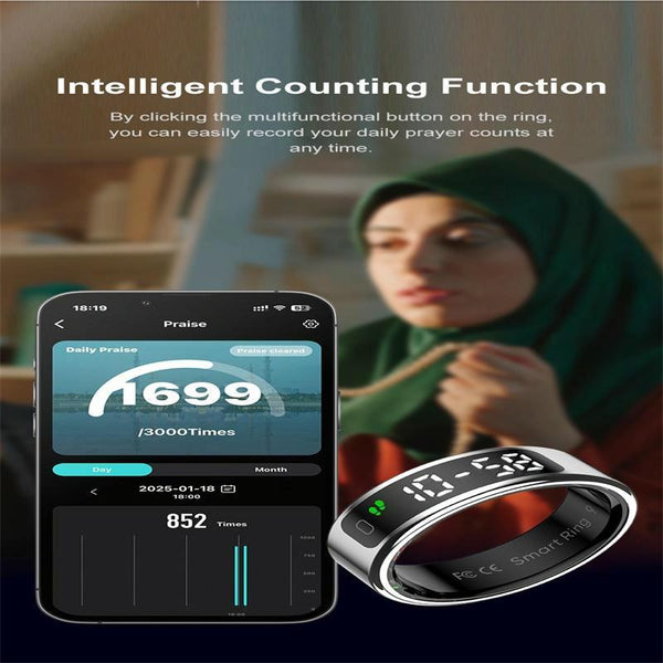 12 Size R11 Smart Ring Heart Rate Oxygen Sleep Sports Black Activity Trackers