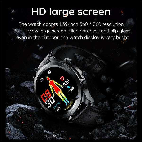 Veile Studios Smart Watch With Heart / Blood Monitoring Black Watches