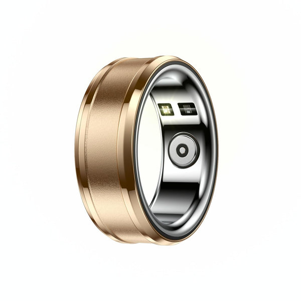 Smart Ring With Heart Rate Blood Oxygen And Sleep Monitoring Size 20 Gold Activity Trackers