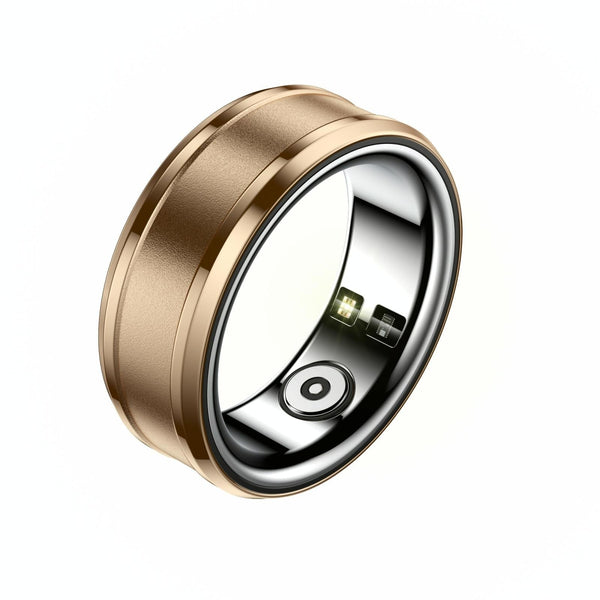 Smart Ring With Heart Rate Blood Oxygen And Sleep Monitoring Size 20 Gold Activity Trackers