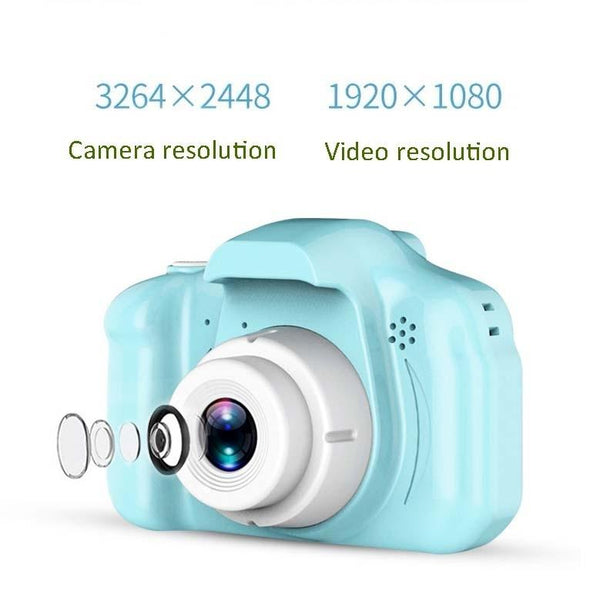 8.0Mp Hd Children's Digital Camera With 2.0 Screen_Blue Digital Cameras