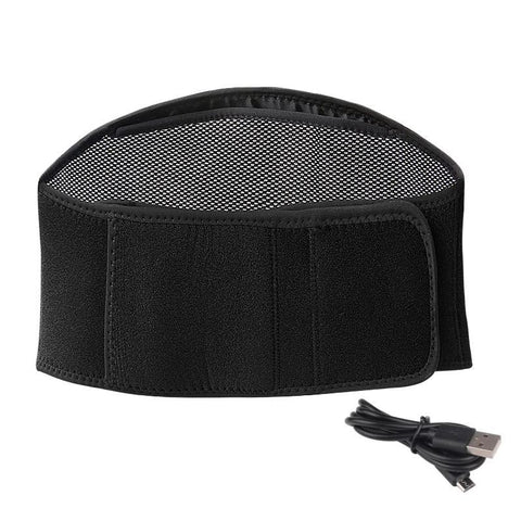 Usb Heated Waist Belt For Sports Therapy Black Belts