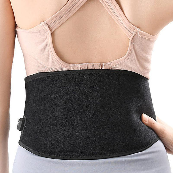 Usb Heated Waist Belt For Sports Therapy Black Belts
