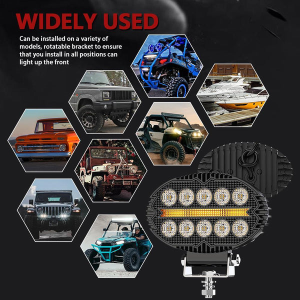 5.5 Inch Elliptical Hybrid Light Car Work Led Car Lights