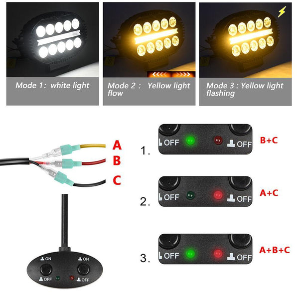 5.5 Inch Elliptical Hybrid Light Car Work Led Car Lights