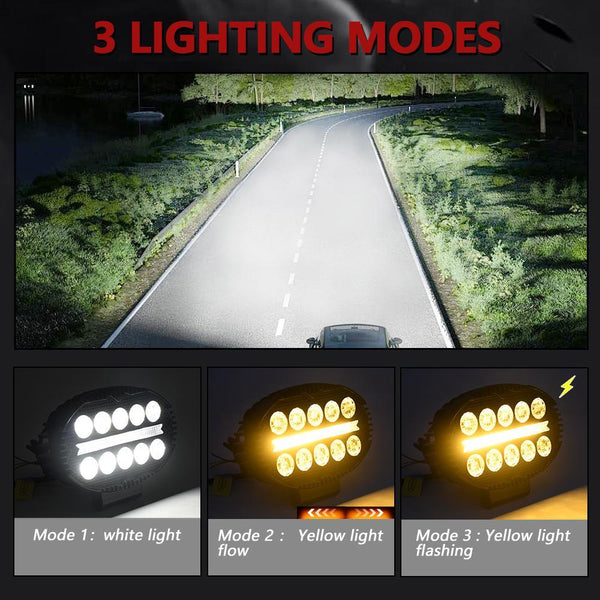 5.5 Inch Elliptical Hybrid Light Car Work Led Car Lights