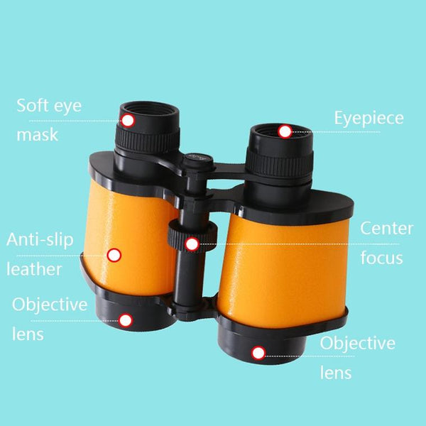 Mini Hd Toy Binoculars For Kids Compact And Durable Orange Binoculars & Monoculars