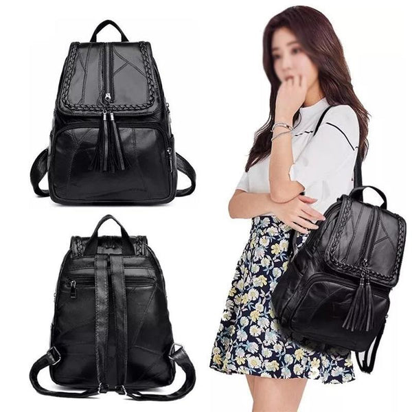 Simple Black Pu Leather Shoulder Bag For Women Women's Bags & Handbags