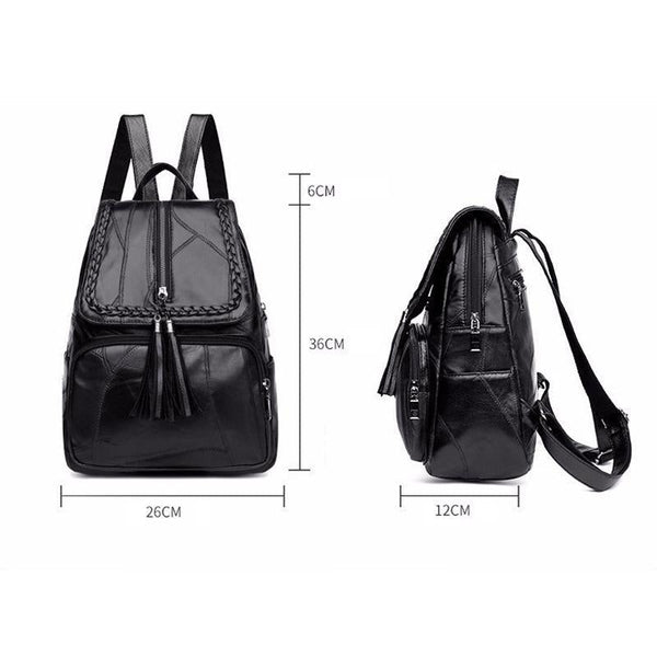 Simple Black Pu Leather Shoulder Bag For Women Women's Bags & Handbags