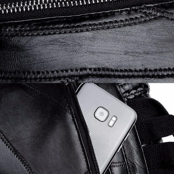 Simple Black Pu Leather Shoulder Bag For Women Women's Bags & Handbags