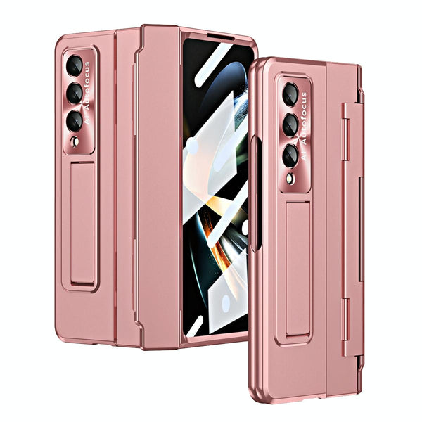 For Samsung Galaxy Z Fold4 5G Folding Case With Integrated Hinge Rose Gold Cases Covers & Skins