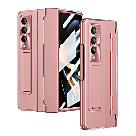 For Samsung Galaxy Z Fold4 5G Folding Case With Integrated Hinge Rose Gold Cases Covers & Skins