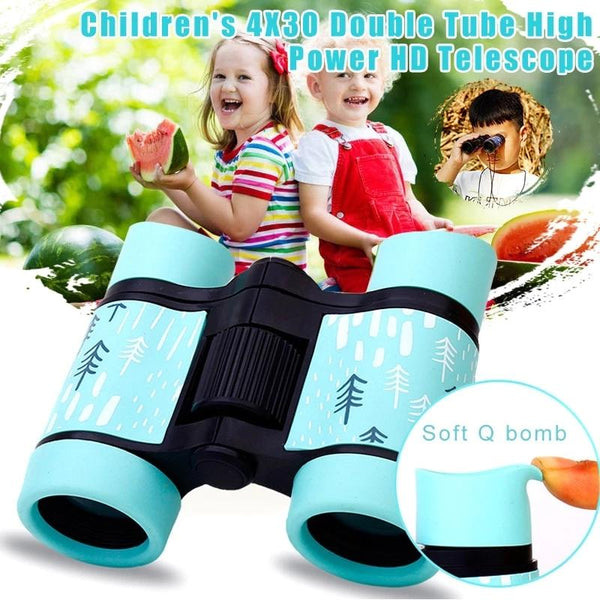 Children's Bird Watching 4X30 Perfect Gift Rain Season Green Binoculars