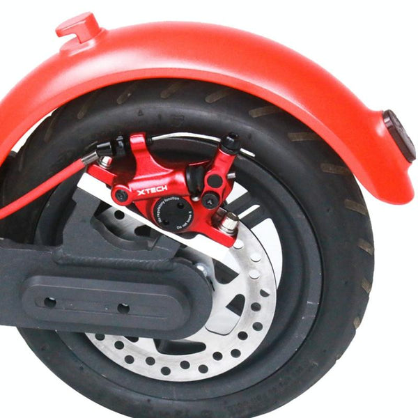 Upgraded 3 In 1 Scooter Brake & Seat Set For Xiaomi M365 Pro Red Brake + Silver Adapter Accessories