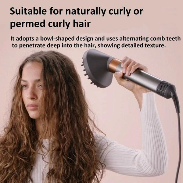 Gold Diffuser Attachment For Dyson Airwrap Replacement Nozzle Gray Hair Dryers