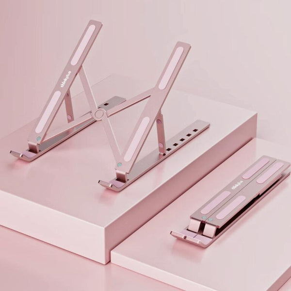 Lenovo Thinkplus Foldable Laptop Stand Desktop Compatible Rose Gold Stands Holders & Car Mounts