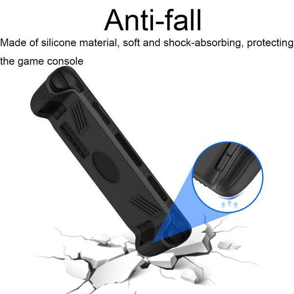 Pocket Console Silicone Case Non Slip Protection For Steam Deck V3 Black Bags Skins & Travel Cases