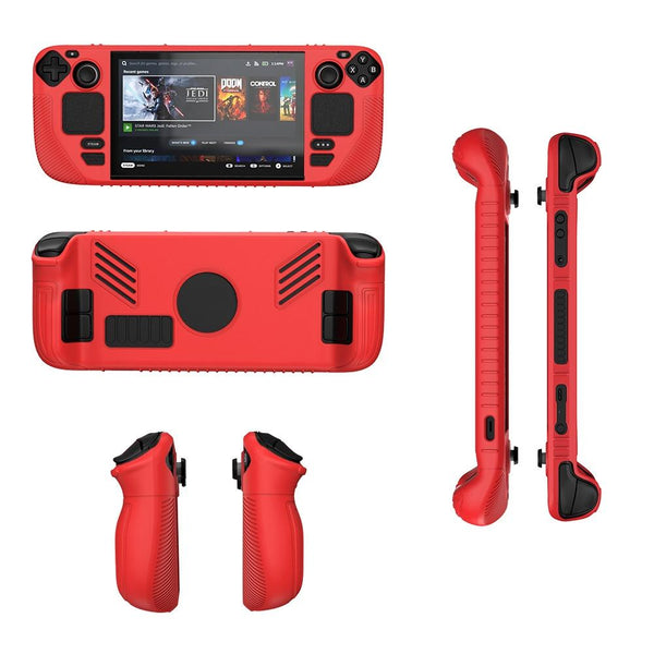 Pocket Console Silicone Case Non Slip Protection For Steam Deck V3 Black Bags Skins & Travel Cases
