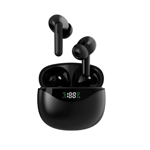 Wireless Tws Bluetooth Earphones Stereo Sound Black Earbuds