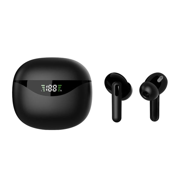 Wireless Tws Bluetooth Earphones Stereo Sound Black Earbuds