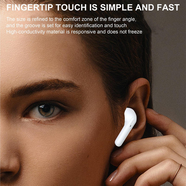 Wireless Tws Bluetooth Earphones Stereo Sound Black Earbuds
