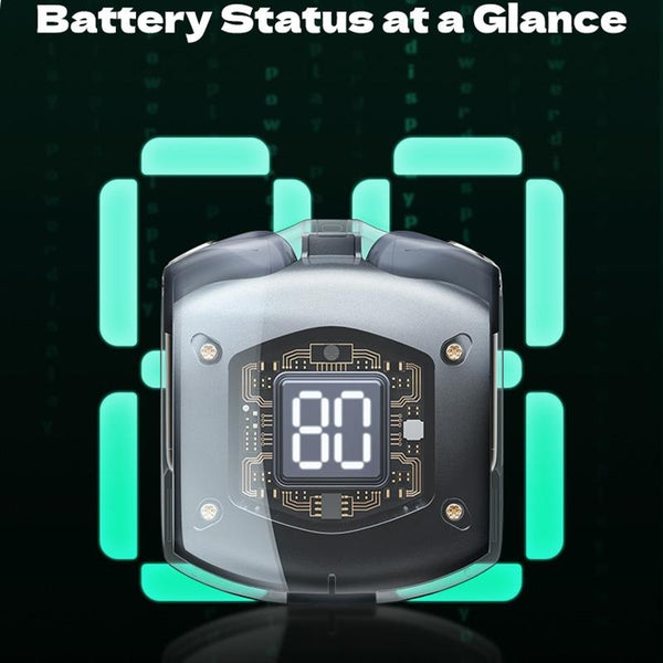 Transparent Bubble Tws Wireless Earphones With Lanyard Pink Earbuds