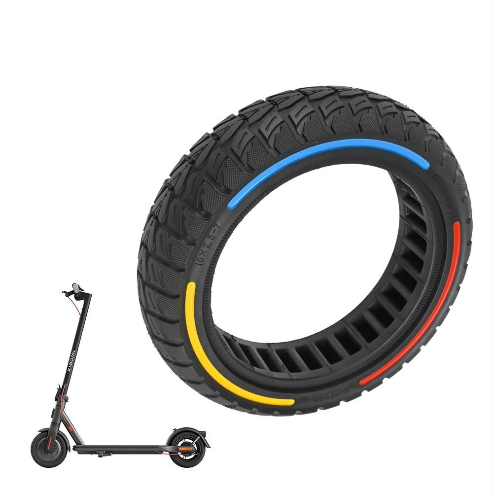 Colourful 2.5 7 Inch Honeycomb Tires For Xiaomi Scooter 4 / Pro Off Road Flick Design Tricolor Accessories Parts