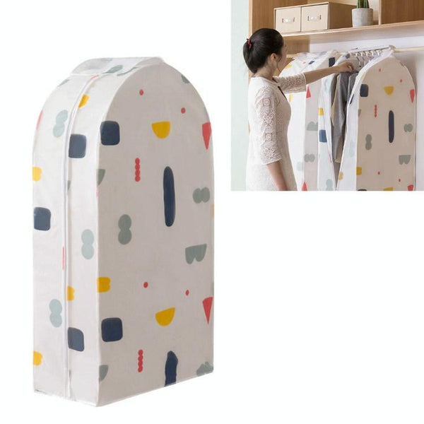 Small 3D Hanger Pocket Wardrobe With Dust Cover Geometry Garment Bags