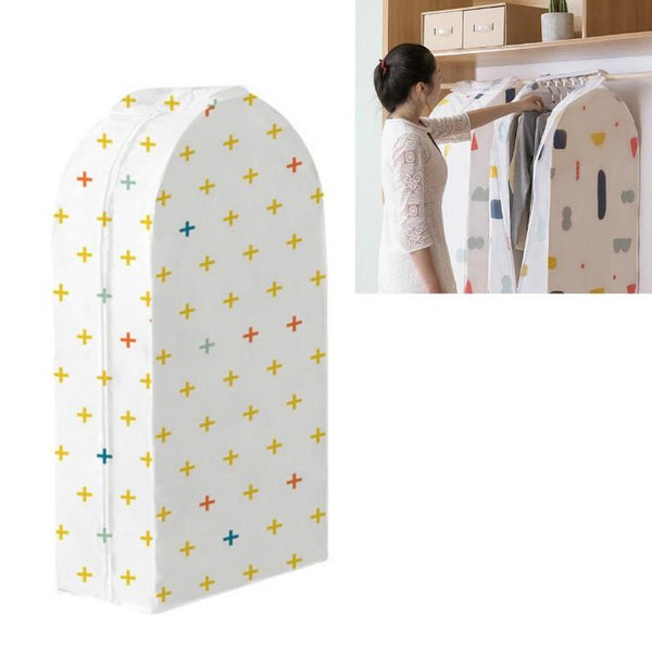 Small 3D Hanger Pocket Wardrobe With Dust Cover Geometry Garment Bags
