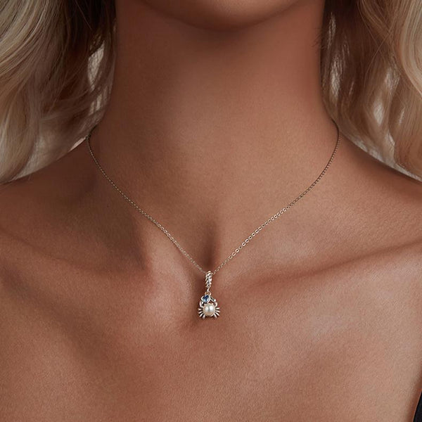 925 Sterling Silver Adorable Crab Pendant Charms & Pendants
