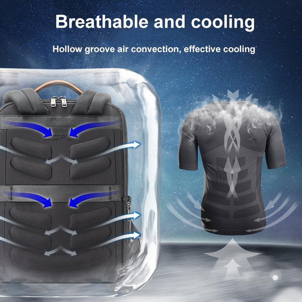 Waterproof Anti Theft Laptop Backpack Large Capacity Black Laptop Cases & Bags