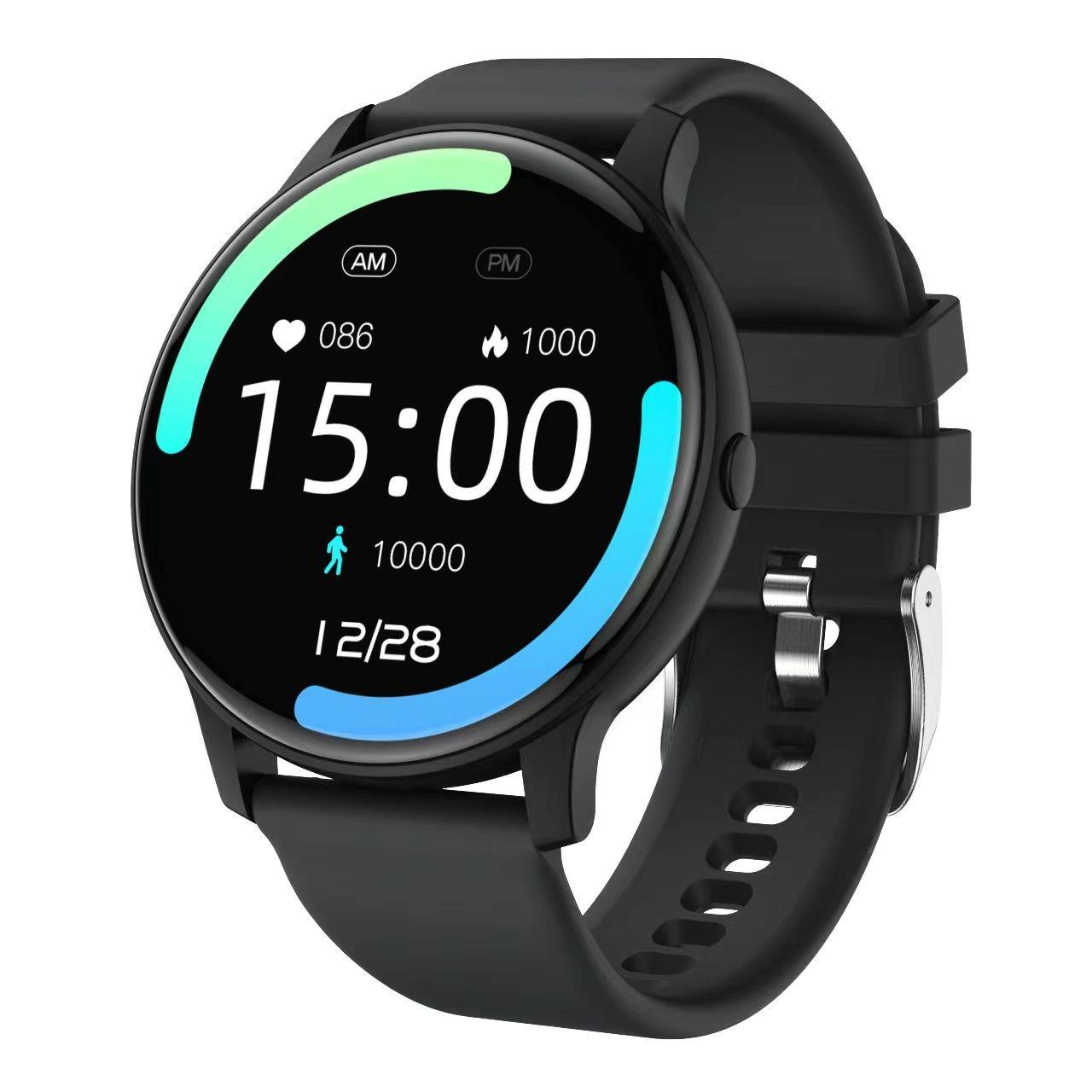 Bluetooth Talk Smartwatch Multi Function Monitor Heart Rate / Blood Pressure Oxygen Sleep Black Smart Watches