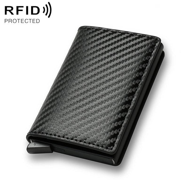 Carbon Fiber Rfid Wallet For Men Orange Fibre Wallets