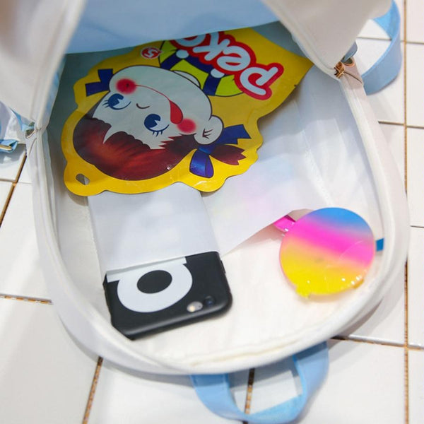 Mini Clear Kids Backpack With Bow Perfect For School Pink Backpacks & Bags