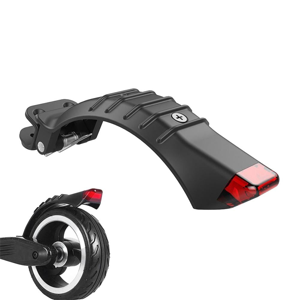 Carbon Fiber Rear Fender With Led Tail Light For Electric Scooters 5 / 5.5 6.5 Inch Accessories