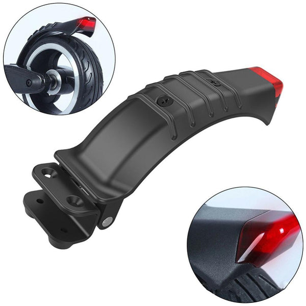 Carbon Fiber Rear Fender With Led Tail Light For Electric Scooters 5 / 5.5 6.5 Inch Accessories