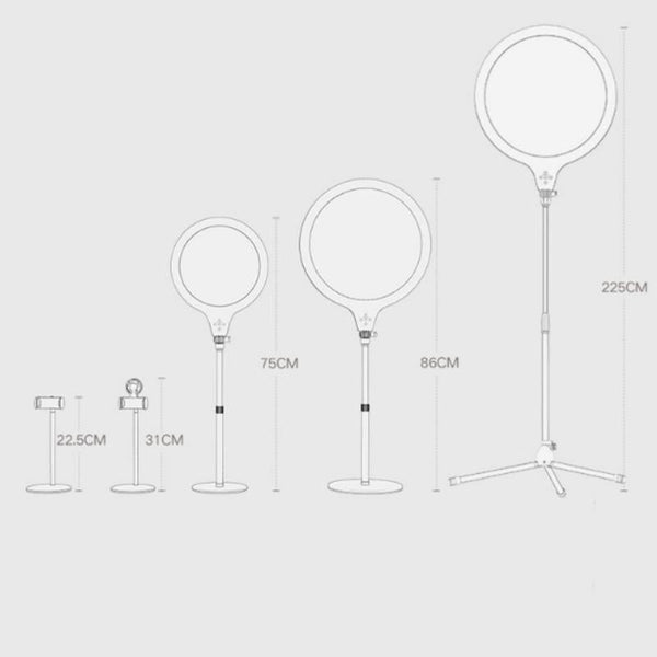 26Cm Live Broadcast Beauty Light Bracket Medium Version For Desktop Photography Tv Stands & Mounts
