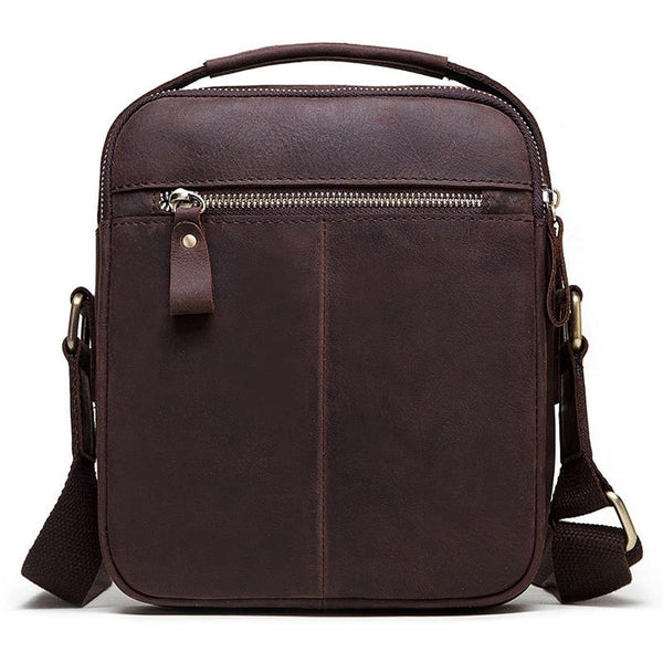 Retro Leather Men Crossbody Bag Brown Bags