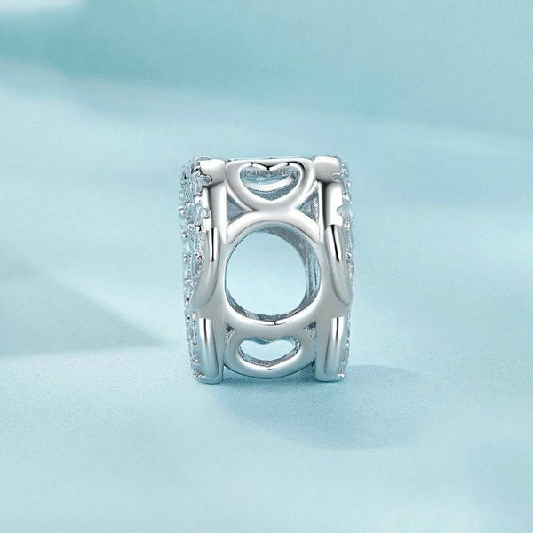 925 Sterling Silver Infinity Love Bracelet With Heart Beads Charms & Pendants