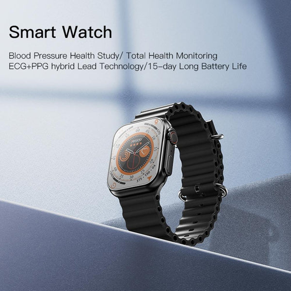 2.03 Inch Ip67 Waterproof Smart Watch Support Heart Rate / Blood Oxygen Monitoring Black Smart Watches