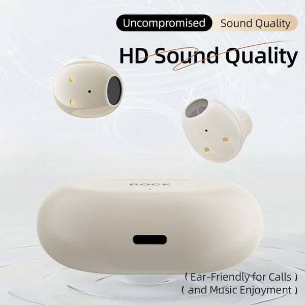 Beige Bluetooth 5.0 Tws Earphones Earbuds