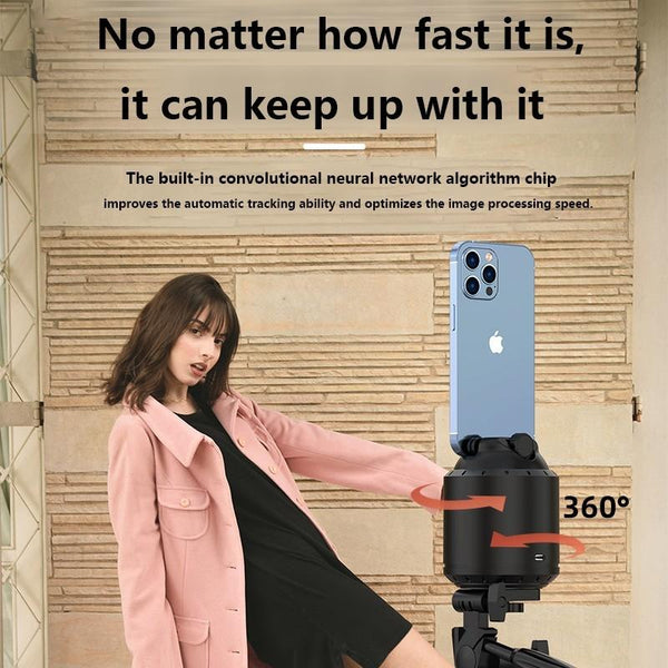 Black Smart Desktop Ptz With 360 Degree Rotation And Automatic Tracking Mounts & Holders