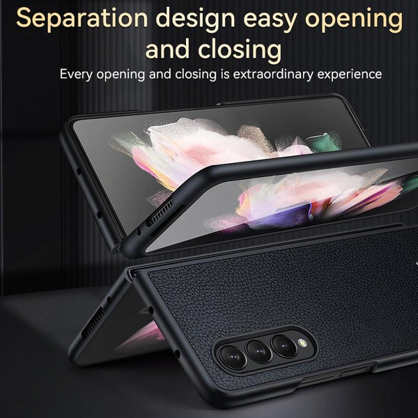 For Samsung Galaxy Z Fold4 5G Handmade Leather Shockproof Tpu Case Green Cases Covers & Skins